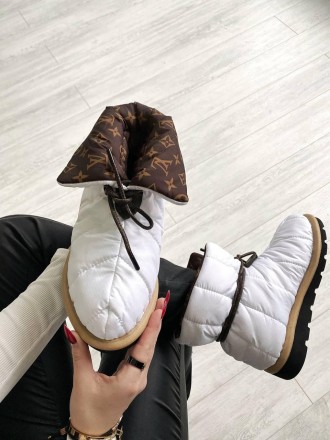 Ботинки женские белые зимние Louis Vuitton Pillow Boots 
Шикарные зимние женские. . фото 8