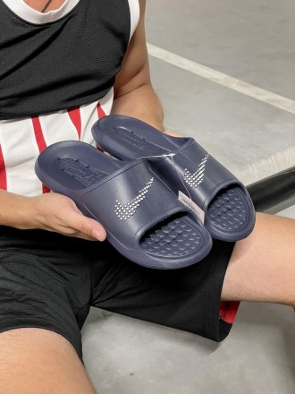Тапочки мужские синие Nike Victori One Shower Slide 
Шикарные мужские тапочки На. . фото 2