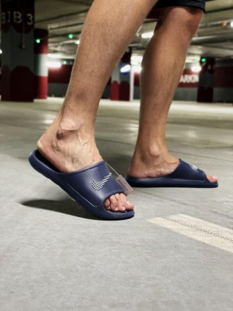 Тапочки мужские синие Nike Victori One Shower Slide 
Шикарные мужские тапочки На. . фото 4