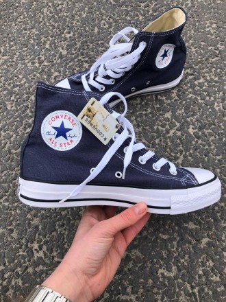 Кеды мужские синие Converse Chuck Taylor Classic High 
Мужские кеды Конверс Чак . . фото 2