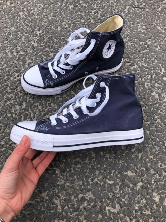 Кеды мужские синие Converse Chuck Taylor Classic High 
Мужские кеды Конверс Чак . . фото 5