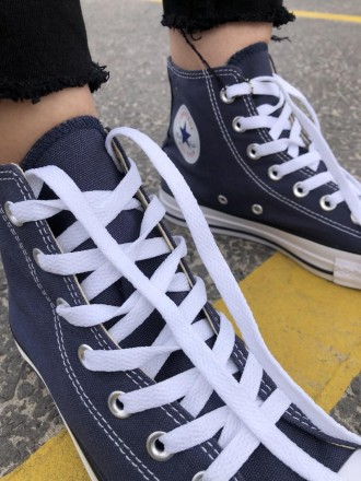 Кеды мужские синие Converse Chuck Taylor Classic High 
Мужские кеды Конверс Чак . . фото 7