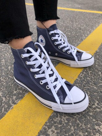 Кеды мужские синие Converse Chuck Taylor Classic High 
Мужские кеды Конверс Чак . . фото 6