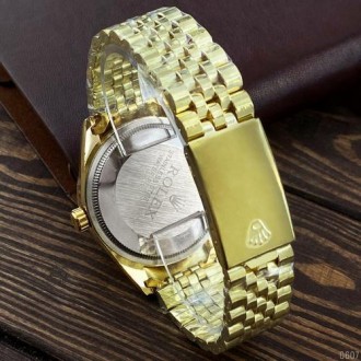 Женские часы наручные золото классические Rolex Date Just 068 Gold-Silver (Ролек. . фото 8