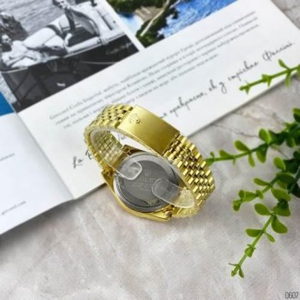 Женские часы наручные золото классические Rolex Date Just 068 Gold-Silver (Ролек. . фото 6