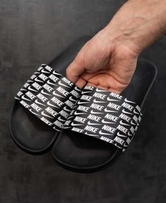 Тапочки мужские черные Nike Slides Small Logo
Стильные мужские тапочки Найк Слай. . фото 3