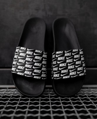 Тапочки мужские черные Nike Slides Small Logo
Стильные мужские тапочки Найк Слай. . фото 5