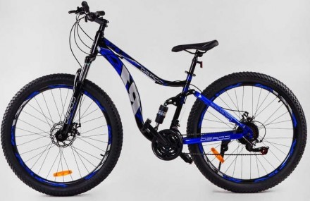 Спортивный велосипед 27.5 дюймов со стальной рамой и 21 скоростью, CORSO R1 6997. . фото 3