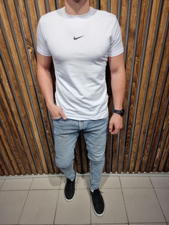 
Футболка мужская белая повседневная с коротким рукавом лето брендовая Nike (Най. . фото 4