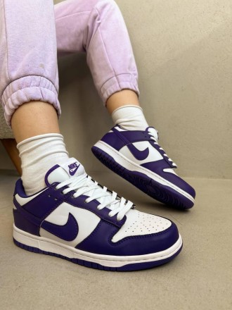 Кроссовки женские фиолетовые Nike SB Dunk Low 
Повседневные женские кроссовки Ni. . фото 5