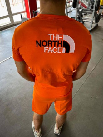 
Костюм мужской летний комплект футболка и шорты оранжевый футболка и шорты овер. . фото 3