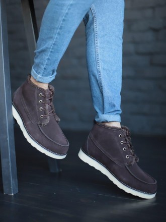 Ботинки мужские зимние коричневые Ugg 
Мужские ботинки UGG в коричневом цвете уж. . фото 7