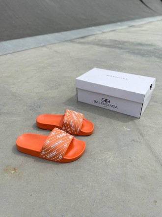 Тапочки женские оранжевые Balenciaga Slides Small Logo
Женские тапочки Balenciag. . фото 7