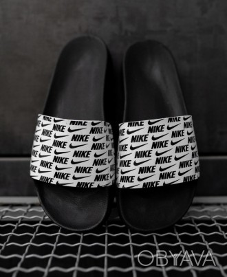 Тапочки мужские черно-белые Nike Slides Small Logo
Крутые мужские тапочки Найк С. . фото 1