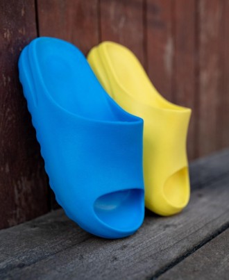 Тапочки женские желто-синие Adidas Yeezy Slide 
Лучший вариант на теплую погоду . . фото 6