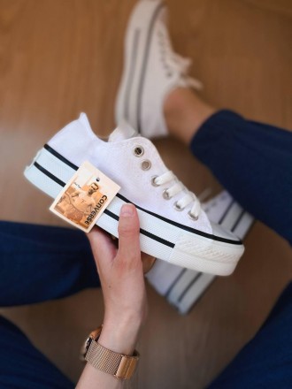 Кеды женские белые Converse All Star Platform
Женские кеды Конверс Алл Стар Плат. . фото 2