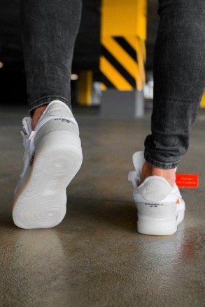 Кроссовки женские белые Nike Air Force 1 x Off-White 
Женские повседневные кросс. . фото 5