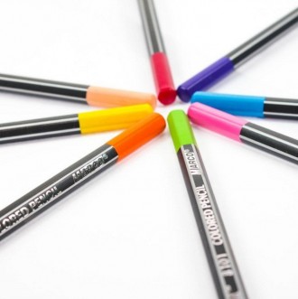 
Набор из 12 цветных карандашей Marco 8101-12CB серии "Axiom" в картонном пенале. . фото 4