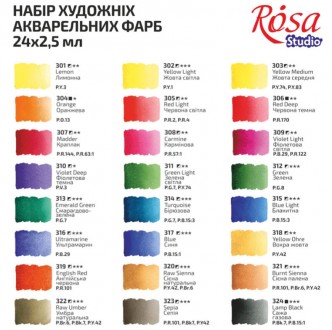 
Художественные акварельные краски ROSA Studio предназначены для обучения и разв. . фото 5