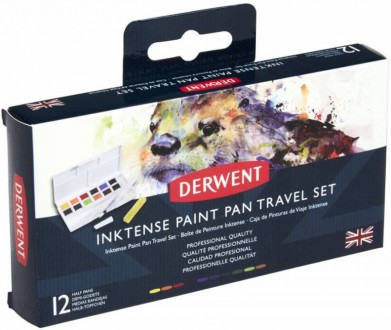 
Набор Inktense Paint Pan Travel Derwent содержит уникальную композицию Inktense. . фото 2