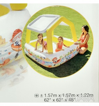 
Детский надувной бассейн 57470 NP от известной торговой марки Intex – идеальный. . фото 1