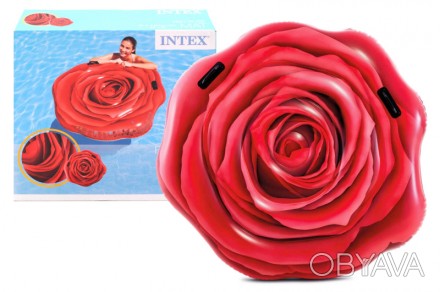 Матрац надувний "Червона троянда" в коробці 58783 INTEX. . фото 1