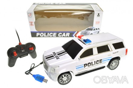 Машина "Поліція" на радіокеруванні, акумулятор, в коробці ZJ23175. . фото 1