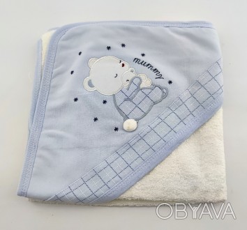  
Махровое полотенце конверт для новорожденных. Очень мягкий и приятный. Очень х. . фото 1