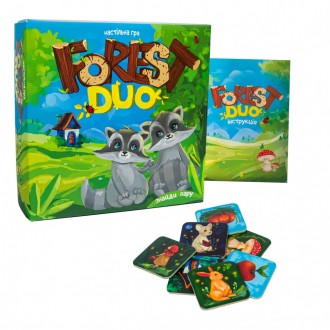 «Forest Duo» – настольная игра развивающая память, подходит для детей старше 4-х. . фото 3