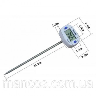 Пищевой цифровой термометр Thermo TA-288 50 ~ 300 градусов
ЖК дисплей
Зонд изгот. . фото 3