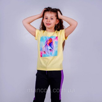 Футболка для девочки Free Girl, лимонная, SmileTime
Новая коллекция летней одежд. . фото 4