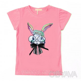 Футболка детская для девочки Rabbit, светло-розовая SmileTime
Новая коллекция ле. . фото 1