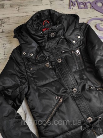 Женская куртка Towmy черная короткая с капюшоном 
Состояние: б/у в идеальном сос. . фото 3
