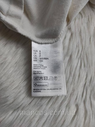 Женский топ H&M с рюшами белого цвета 
Состояние: б/у, в идеальном состоянии
Про. . фото 6