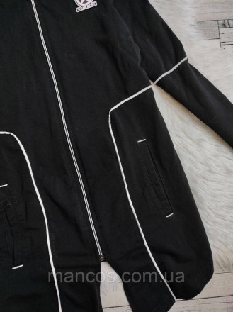Удлинённая кофта Ayugi Jeans для девочки черная с капюшоном 
Состояние: б/у, в о. . фото 5