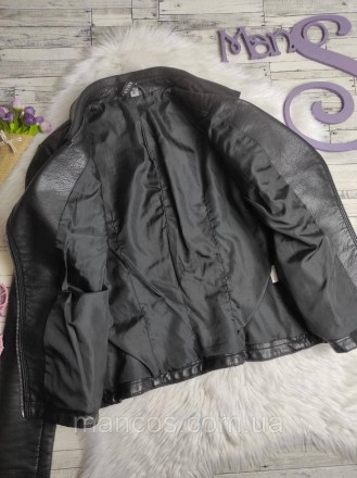 Женская куртка Lanmas кожаная косуха черная 
Состояние: б/у, в отличном состояни. . фото 4