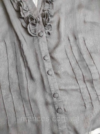 Женская блуза Mexx черная прозрачная с рюшами в комплекте с топом
Состояние: б/у. . фото 4