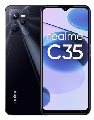 Смартфон Realme C35 4/128GB Dual Sim Glowing Black EU_ 
 
Отправка данного товар. . фото 7