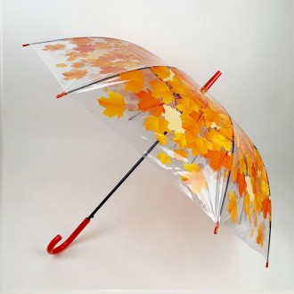 Зонт, декорированный кленовыми листьями не только укроет от дождя, но и обеспечи. . фото 4