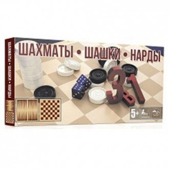 Набор 3 в 1 "Шахматы, Шашки, Нарды". Борисполь. фото 1 Набор 3 в 1 "Шахматы, Шашки, Нарды". Борисполь. фото 1