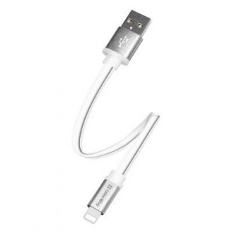 Тип - кабель; тип Вход - USB 2.0 (AM); тип Выход - Lightning; длина - 0.25 м; Цв. . фото 2