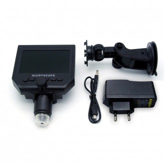 Цифровой микроскоп 600x с дисплеем E2360 эндоскоп бороскоп4;3-дюймовый HD ЖК-дис. . фото 4