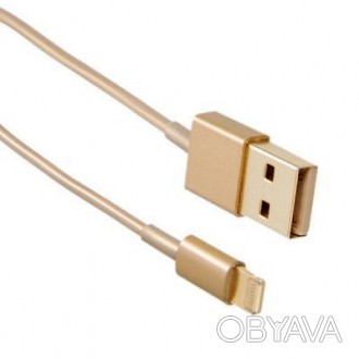 Надежный и качественный дата кабель Drobak USB 2.0 AM – Lightning 1.0м Gold (215. . фото 1