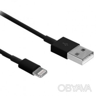 Надежный и качественный дата кабель Drobak USB 2.0 AM – Lightning 1.0м Black (21. . фото 1