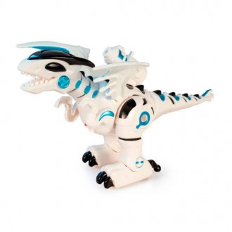 Робот Боевой дракон - игрушка в белом корпусе обладает световыми и звуковыми эфф. . фото 3