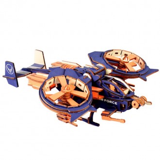 Деревянный вертолет 3D пазл из известного фильма Avatar скоростной двух осевой h. . фото 3