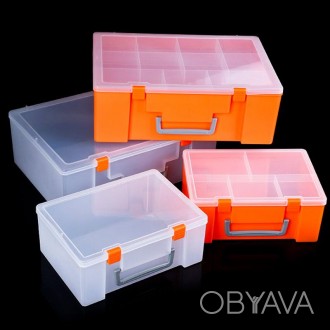 Пластиковый коробка, органайзер Box для хранения и транспортировки различных мел. . фото 1