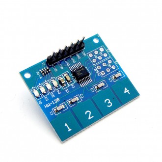 Сенсорная клавиатура для Arduino тип TTP 224 работает по принципу легкого прикос. . фото 3