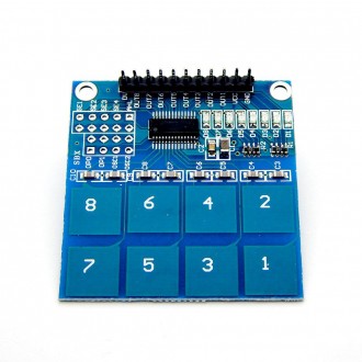 Сенсорная клавиатура для Arduino тип TTP 226 работает по принципу легкого прикос. . фото 4