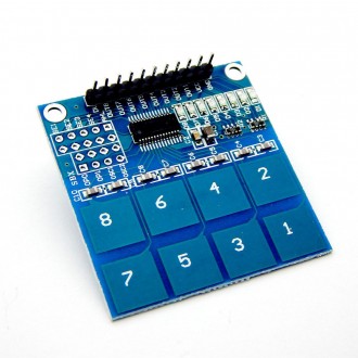 Сенсорная клавиатура для Arduino тип TTP 226 работает по принципу легкого прикос. . фото 2